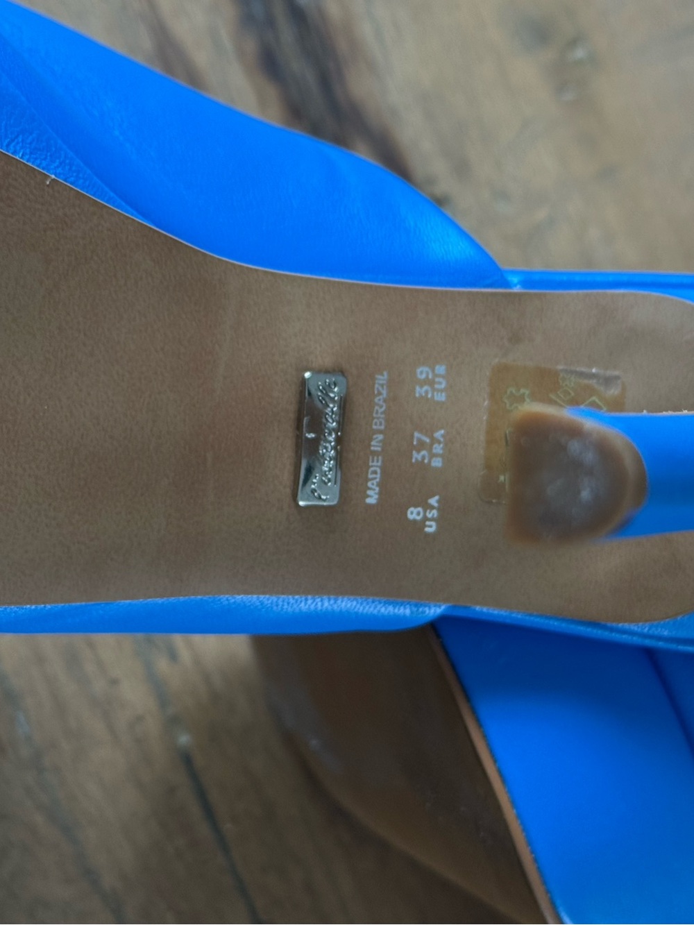 New Blue Platform High Heel Mule for Women size 8 - Picture 7 of 7